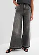 Wide Leg-jeans High Waist, cropped, bonprix