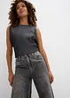 Wide Leg-jeans High Waist, cropped, bonprix