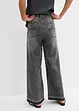 Wide Leg-jeans High Waist, cropped, bonprix