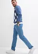 Regular-Fit bukse med buksepress, av bomullstwill, Straight, bonprix