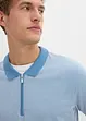 Piké-poloskjorte med glidelås, bonprix