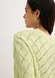 Cardigan med hullmønster, bonprix