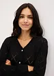 Cardigan med hullmønster, bonprix