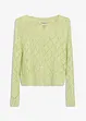 Cardigan med hullmønster, bonprix