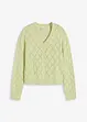 Cardigan med hullmønster, bonprix