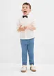 Regular Fit slip on-bukse i 100% bomull, Straight, bonprix