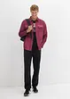 Langermet skjorte i 100% bomull i vasket look, bonprix