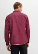 Langermet skjorte i 100% bomull i vasket look, bonprix