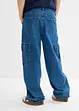Loose Fit-cargojeans med regulerbar linning, Straight, bonprix