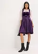 Dirndl med fløyel, i midi-lengde (2-delt sett), bonprix