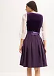 Dirndl med fløyel, i midi-lengde (2-delt sett), bonprix