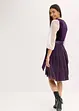 Dirndl med fløyel, i midi-lengde (2-delt sett), bonprix
