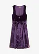 Dirndl med fløyel, i midi-lengde (2-delt sett), bonprix