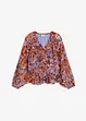 Chiffonbluse med volanger, bonprix