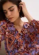 Chiffonbluse med volanger, bonprix