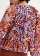 Chiffonbluse med volanger, bonprix