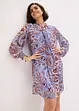 Tunikakjole i chiffon med knyting i halsen, bonprix