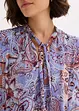Tunikakjole i chiffon med knyting i halsen, bonprix