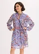 Tunikakjole i chiffon med knyting i halsen, bonprix