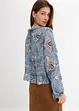 Chiffonbluse med rysjer, bonprix