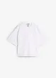 Oversized topp i formstabil økologisk bomull, bonprix