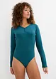Ribbet body i 100% bomull, bonprix