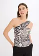 Asymmetrisk topp med cut-out, bonprix