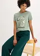 T-skjorte med glitterprint, bonprix