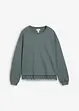 Sweatshirt med blondebesetning, bonprix