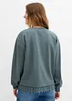 Sweatshirt med blondebesetning, bonprix