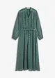 Chiffonkjole med kontrastpiping, bonprix