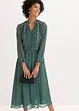 Chiffonkjole med kontrastpiping, bonprix