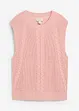 Strikket vest i bomullsmiks, bonprix