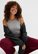 Figurnær cropped topp, dobbelpakning., bonprix