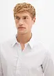 Business-skjorte med stretch og minimønster, Slim Fit, bonprix