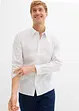 Business-skjorte med stretch og minimønster, Slim Fit, bonprix