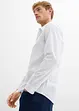 Business-skjorte med stretch og minimønster, Slim Fit, bonprix