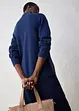 Oversized cardigan med silke, bonprix