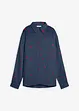 Musselin-bluse med hjertemønster, bonprix