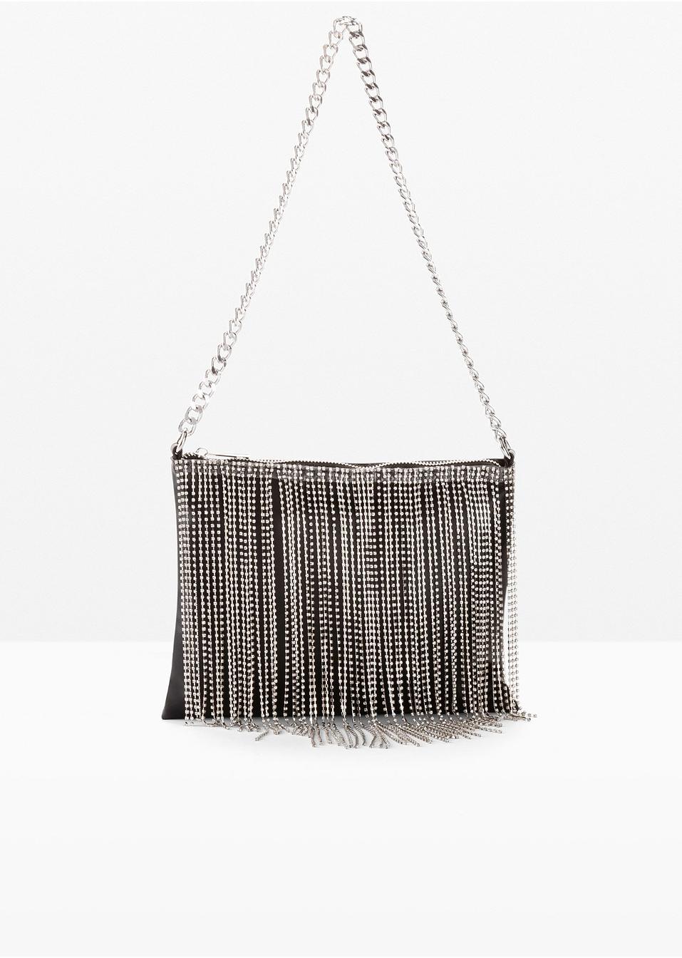 Skulderveske sortsølvfarget Dame bpc bonprix collection Veske Crossbody sortsølvfarget bpc bonprix collection