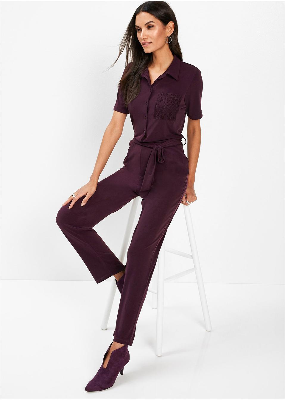 Jumpsuit hyllebær Dame bpc selection premium bonprix.no